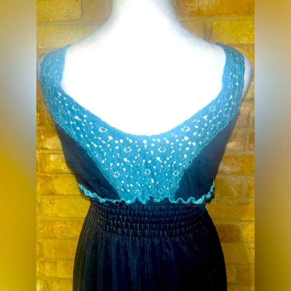 Rare Vintage/Y2K Velvet/Silk/lace multi-layered Midi Designed by BeauBois - S/M - Picture 6 of 16